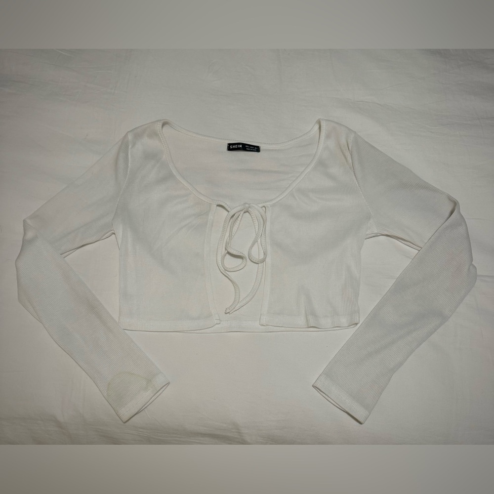 Long sleeve cropped cardigan